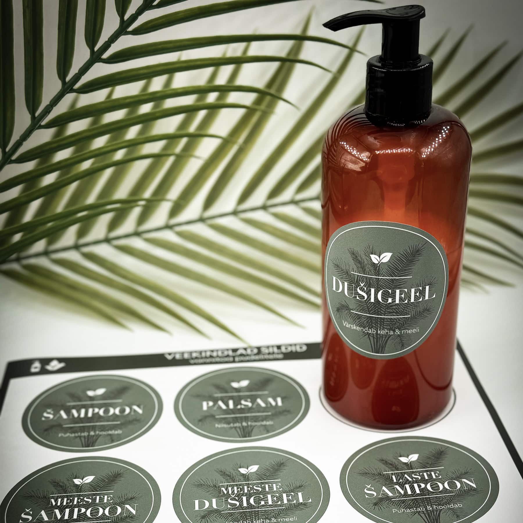 Vannitoapudelite sildid “Botanica” - Image 3