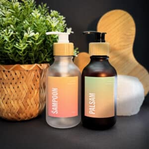 Vannitoapudelite sildid “Gradient”